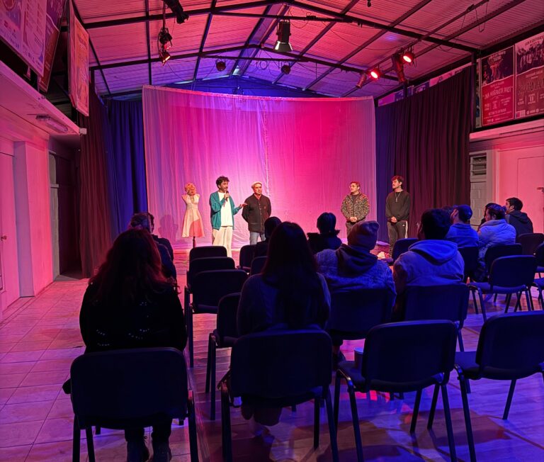 Fotografía de la presentación de la obra "La Marilym"