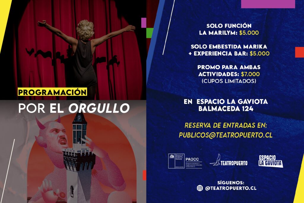 Imagen con la información de la programación del Mes del Orgullo