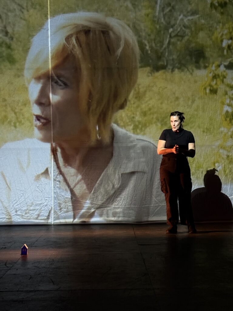 Fotografía de la obra de Teatro de lo Inestable, presentada en Espacio La Gaviota