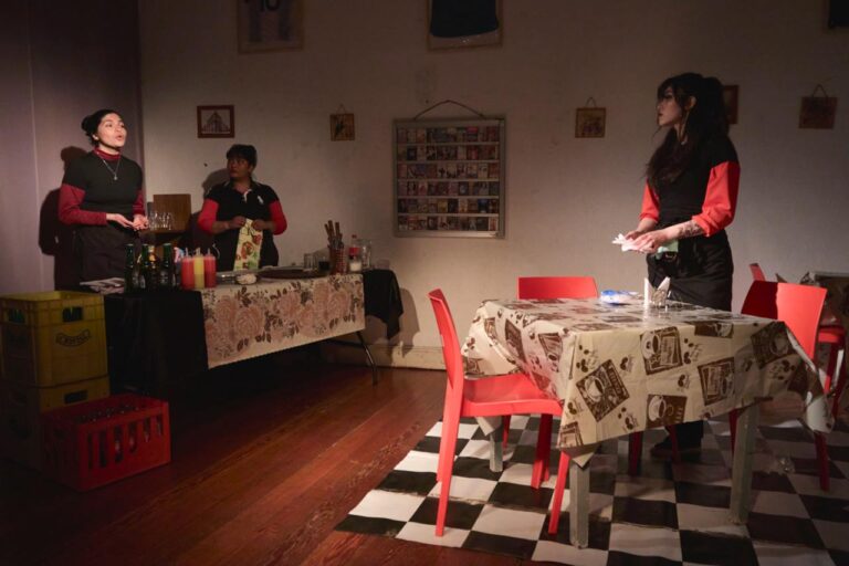 Fotografías de los exámenes del primer semestre de la Escuela TeatroPuerto